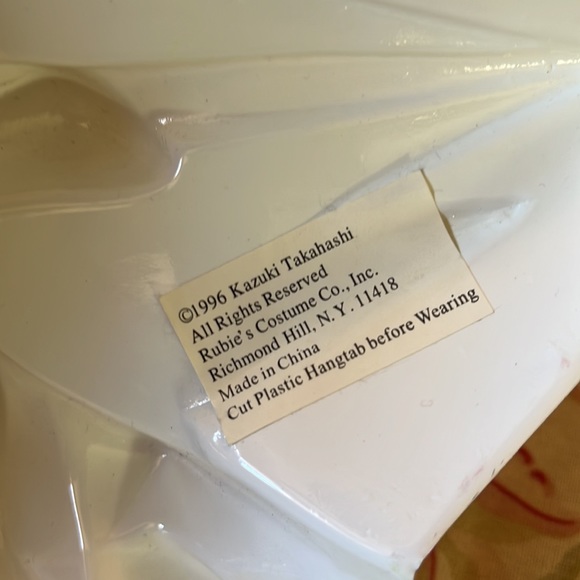 Vtg 1996 Kazuki Takahashi Yu Gi Oh Anime Plastic Mask Costume Halloween Cos Play - Picture 6 of 16